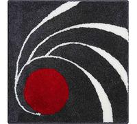 Grund Tapis de Bain Design COLANI, Ultra Doux et Absorbant, Antidérapant, 5 Ans de Garantie, Colani 18, Petit Tapis 60x60 cm, Anthracite