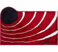 Grund Tapis de Bain Design COLANI, Ultra Doux et Absorbant, Antidérapant, 5 Ans de Garantie, Colani 2, Tapis de Bain 60x100 cm, Rouge