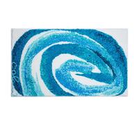 Grund Tapis de Bain Design COLANI, Ultra Doux et Absorbant, Antidérapant, 5 Ans de Garantie, Colani 42, Petit Tapis 50x60 cm, Turquoise