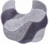 Grund Tapis de Bain, Ultra Doux et Absorbant, Antidérapant, 5 Ans de Garantie, Carmen, Tapis de WC avec Découpe 55x50 cm, Gris