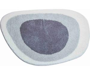 Grund Tapis de Bain, Ultra Doux et Absorbant, Antidérapant, 5 Ans de Garantie, Lake, Petit Tapis 50x75 cm, Gris Argent