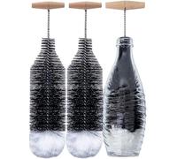 Grunda Goupillon de 35 cm, paquet de 2, compatible avec les bouteilles en verre Sodastream, brosse de nettoyage sans rayures, élimine la saleté tenace, brosse de nettoyage avec ajustement parfait