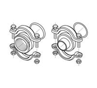 Grundfos Grundfos FlexiClamp Raccord soudé, CRN 1,-3,-5, 28,5 mm, Viton Quantité:1