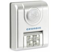 GRUNDIG 8711252157078 Lampe LED avec capteur, plastique, argent, 8,5 x 6,5 x 4 cm