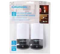 Grundig 871125254025 lumière LED avec capteur (Lot de 2), plastique, blanc, 11.2 x 5 x 2 cm