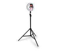 Grundig Anneau Lumineux pour Selfie - sur trépied - Anneau Lumineux pour téléphone Portable - LED - Flexible - 210 cm