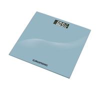 Grundig Balance Pèse Personne - Balance Connectée Jusqu’à 180KG - Pèse Personnes Connectée avec Écran LCD et Affichage Température - Kg ou Lb - Arrêt Automatique - Verre Trempé - Argent