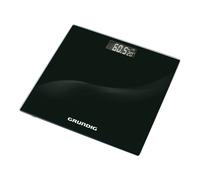 Grundig Balance Pèse Personne - Balance Connectée Jusqu¿à 180KG - Pèse Personnes Connectée avec Écran LCD et Affichage Température - Kg ou Lb - Arrêt Automatique - Verre Trempé - Noir