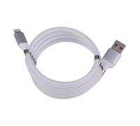 Grundig Cable iPhone USB-A Vers Lightning 1 m - Cable Charge et Synchronisation Magnétique - 1 Mètre Cable de Charge et Données - Blanc