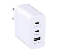 Grundig Chargeur 65W - Chargeur Rapide avec 2X USB-C et 1x USB-A - Adaptateur USB pour Téléphone, Ordinateur Portable et Tablette - Adaptateur Universel - Chargeur USB Compact pour Voyage