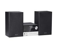 Grundig CMS 1050 DAB+ BT Compact Micro System (lecture Bluetooth, CD-MP3, port USB) noir/argent