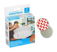Grundig Détecteur de Fumée 85dB Incl. 9V Batterie+3M Adhésif Set D'Incendie
