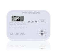 Grundig Détecteur Monoxyde Carbone 10 Ans Capteur - Écran LCD avec Alerte Batter