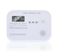Grundig Détecteur Monoxyde de Carbone Alarme Incendie Batterie 10 ans - LCD, ala