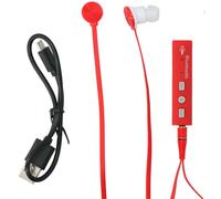 Grundig - Ecouteurs avec adaptateur Bluetooth (rouge)