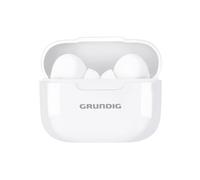 Grundig Ecouteurs Bluetooth sans Fil - Ecouteurs sans Fil avec Microphone et Commande Tactile - Ecouteurs Bluetooth avec Boitier de Charge USB C - Blanc