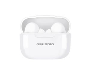 Grundig Ecouteurs Bluetooth sans Fil - Ecouteurs sans Fil avec Microphone et Commande Tactile - Ecouteurs Bluetooth avec Boitier de Charge USB C - Blanc
