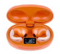 Grundig Écouteurs sans fil Bluetooth - Écouteurs intra-auriculaires avec écran LED et étui de chargement - Technologie OWS et chargeur USB-C - Orange