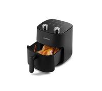 Grundig FRY 6321 L Friteuse à air chaud, capacité 4,7 l, 1300 W, panier passe au lave-vaisselle, réglage de la température et de l'heure, revêtement anti-adhésif, noir