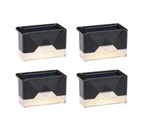 Grundig Gartenleuchten Solar 4er Pack - Lampes solaires pour terrasse et clôture - Lumière d'ambiance blanc chaud - Matériel de fixation inclus - 6-8 heures d'autonomie de la batterie