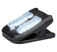 Grundig Gartenleuchten Solar Clip Lampes solaires de jardin avec capteur de mouvement - Lampe de jardin LED avec lumière blanche froide et chaude - Durée de vie de la pile 6-8 heures - Noir