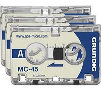 Grundig GGM4500 Lot de 3 dictaphones avec Micro Cassette MC45