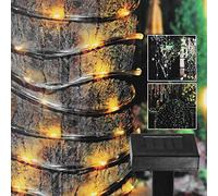 Grundig - Éclairage solaire flexible 100 LED - Blanc chaud - Extérieur