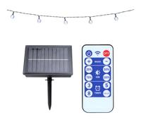 GRUNDIG Guirlande lumineuse solaire 9,35 m - 50 LED - Avec télécommande