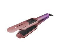 GRUNDIG HS 8331 BotanikaTwist Fer à lisser 2 en 1 avec plaques rotatives pour lissage et coiffage, temps de chauffe rapide, réglable de 150 °C à 210 °C, revêtement céramique à l'huile d'argan, rose