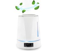 Grundig Humidificateur et diffuseur d'arômes 4L - Humidificateur avec hygromètre et minuterie - Pièces de 15 à 30m2 - Blanc