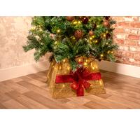 Grundig Jupe de Sapin de Noël - Cadeau de Panier avec Lumières de Noël - 40x LED