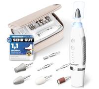 GRUNDIG Kit de manucure électrique - Beaux ongles grâce à la LED Power et 17 accessoires saphir - Kit de pédicure et manucure avec accessoires - Lime à ongles électrique V2