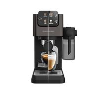 GRUNDIG KSM 5330 Machine à café avec réservoir à lait intégré, puissance 1628 W, pression de pompe 15 bar, double buse, écran tactile coloré, BrewSense, CreamyPro, Dark Inox/noir