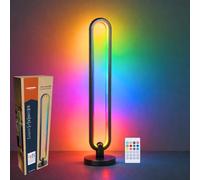 Grundig Lampadaire RGB 104,5 cm - Lampe LED sur Pied avec Télécommande et Mode Musique - Lampe ambiance avec Minuterie jusqu'à 4 Heures - LED Gaming avec RGB et Lumière Blanche