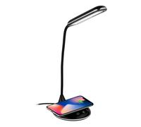 Grundig Lampe de Bureau avec Chargeur de Téléphone Sans fil USB LED Flexible Pli