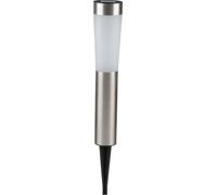 Grundig lampe solaire de jardin - 7,5 x 7,5 x 56 CM - éclairage de jardin - lampe LED - durée de vie de la pile 6 à 8 heures - pour jardin et balcon - acier inoxydable