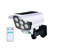 Grundig Lampe Solaire Extérieure LED avec Détecteur de Mouvement 120° (3-5 m) - Éclairage de Sécurité Sans Fil - 3 Modes - Télécommande Incluse - Montage Mural - Étanche IP44