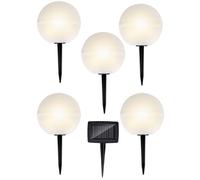 Grundig Lampes pour extérieur avec prise - LED - Recharge solaire - Blanc