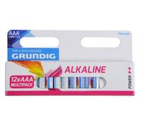 GRUNDIG - Lot de 12 piles Alcaline LR03 GRUNDIG - Réf. 871125251678