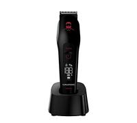 GRUNDIG MGK 9030 ProClub Tondeuse multi-cheveux avec capteur BeardCare, utilisation humide et sèche, avec batterie Li-ion, jeu de coupe avec revêtement en titane, noir mat/rouge