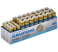 Grundig - Multi-Pack - Piles alcalines - 36 pièces - 24 AA + 12 AAA