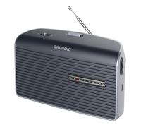 Grundig Radio portable Music 60X FM/MW analogique Antenne télescopique Gris