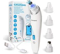 GRUNDIG Nettoyeur de pores - Élimination rapide et durable des points noirs - Aspirateur de pores sans fil avec 5 niveaux d'action - Filtre hygiénique - 4 embouts de soin professionnels I Blackhead