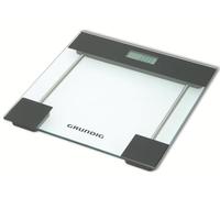 Grundig Pèse-personne numérique en verre trempé - Charge maximale : 180 kg - Kilos, pounds, pierres - Avec 2 piles AAA