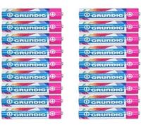 Grundig Piles Alcalines AAA/LR03 - Pack Avantageux de 18 Pièces - Piles 950mAh - Pile 1,5 V - Convient pour Les Jouets Électroniques, Télécommandes, et Plus Encore - Métal - Multicolore