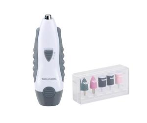 Grundig Ponceuse pour Ongles 5-en-1 - Lime à Ongle Électrique avec 5 Embouts - Ensemble Manucure et Pédicure Compact - Appareil Pieds pour Ongles Mains et Pieds
