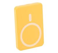 Grundig Power Bank 5000mAh - Compatible MagSafe - Recharge sans Fil - USB-C - Jaune