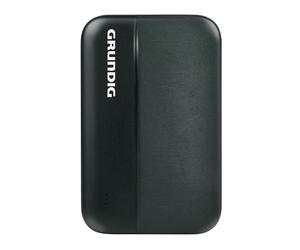 Grundig Powerbank 5000 mah - Batterie Externe avec 2X USB et 1X USB-C - Power Bank IPhone et Android - Station de Charge pour on The Go - Universal Powerbank Noir