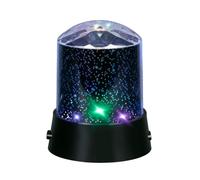 Grundig Projecteur D’étoiles - Veilleuse Ciel Étoilé pour Chambre - Éclairage LED Blanc et Couleur - 3 Modes de Projection - avec Câble USB-C - Fonctionne Sur Piles