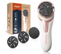 GRUNDIG Râpe électrique pour callosités - Pour enlever rapidement de beaux pieds - Avec batterie haute performance - IPX7 - Pédicure (blanc)